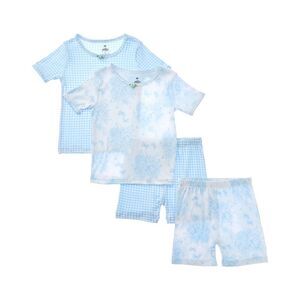 Tutu Couture En Pointe 4Pc Short Pajama Set, Blue